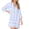 LingaDore - Strandkjole Bomuld Blue Stripe