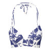 LingaDore - Print Vatteret Triangle Top Blue White LingaDore - Print Vatteret Triangle Top Blue White
