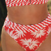 LingaDore - Leaf Høj Bikini Trusse Leaf Stripe