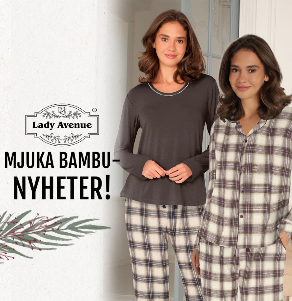 Mjuka bambunattkläder från Lady Avenue