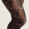 Hype The Detail - Flower Tights 20 denier Sort Hype The Detail - Flower Tights 20 denier Sort