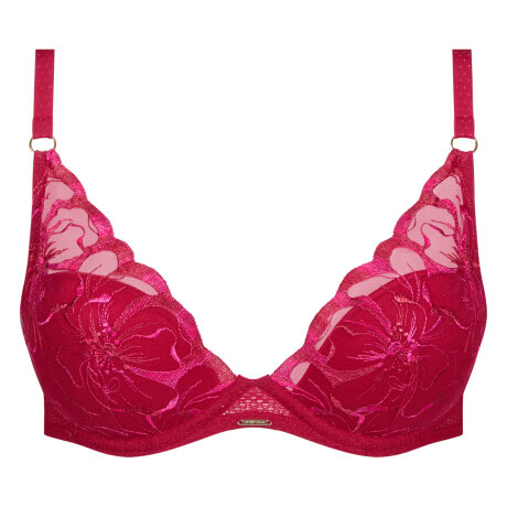 Chantelle - Fleurs Plunge BH Candy Apple Shades