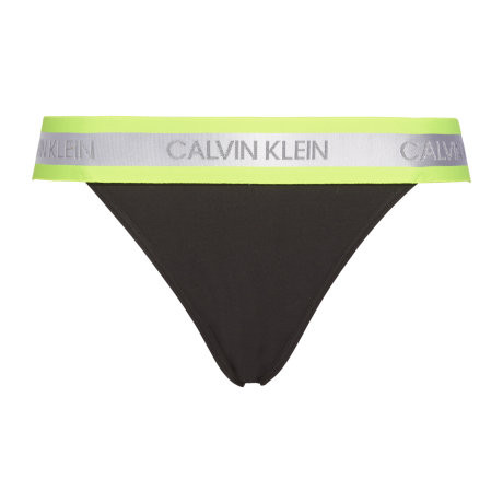 Calvin Klein - Hazard Cotton High Cut Tanga Svart