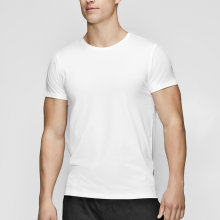JBS of Denmark Herre - Øko Bomull T-shirt O-neck Vit