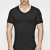 JBS of Denmark Herre - Øko Bomuld T-shirt V-Neck Svart