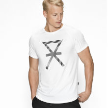 JBS of Denmark Herre - T-shirt med Print Vit
