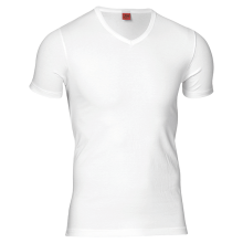 JBS Herre - Bomuld T-shirt V-neck Vit