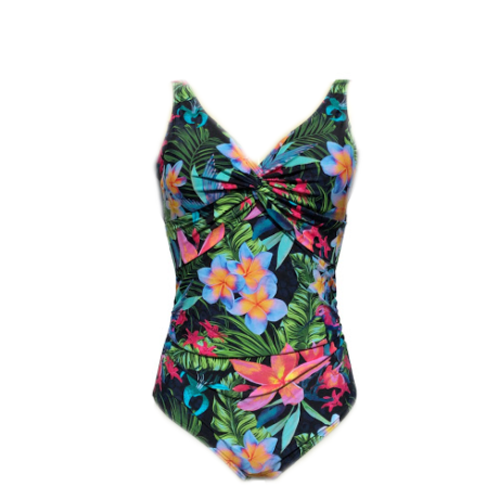 Lentiggini swimwear - Flower Badedragt Black Coral