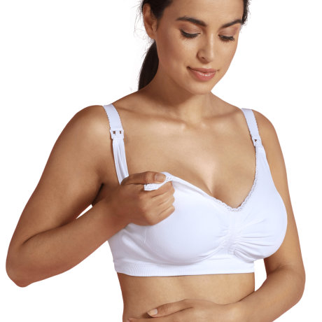 Carriwell - Vatteret Amnings BH med Carri-Gel Vit